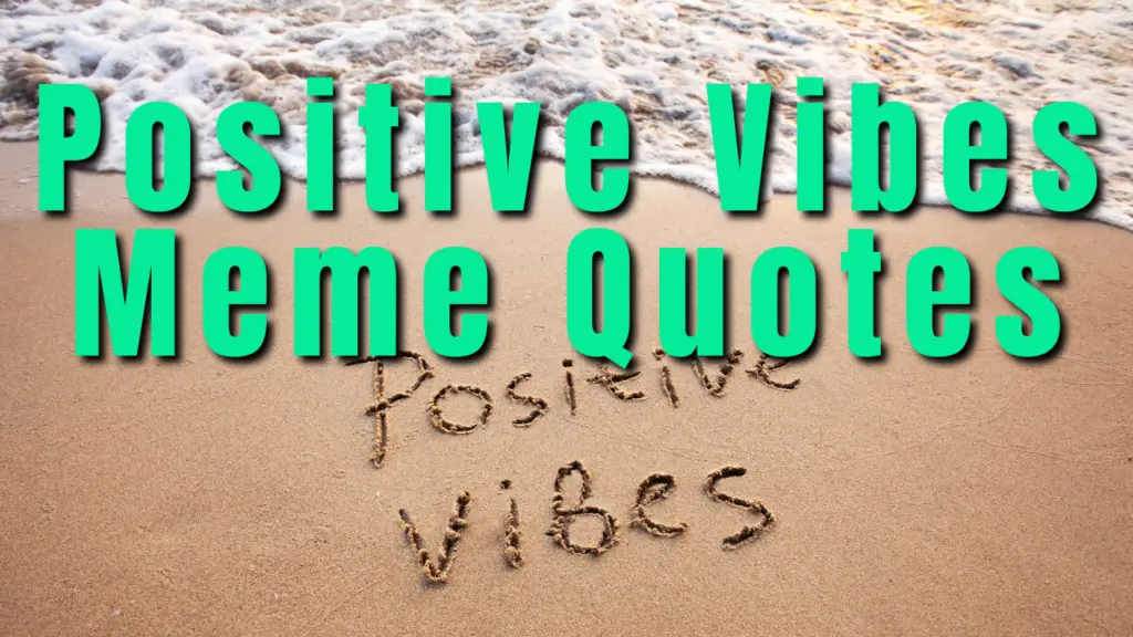 Positive Vibes Meme Quotes